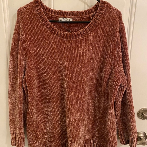 Orvis Chenille Pink Sweater - Picture 2 of 4